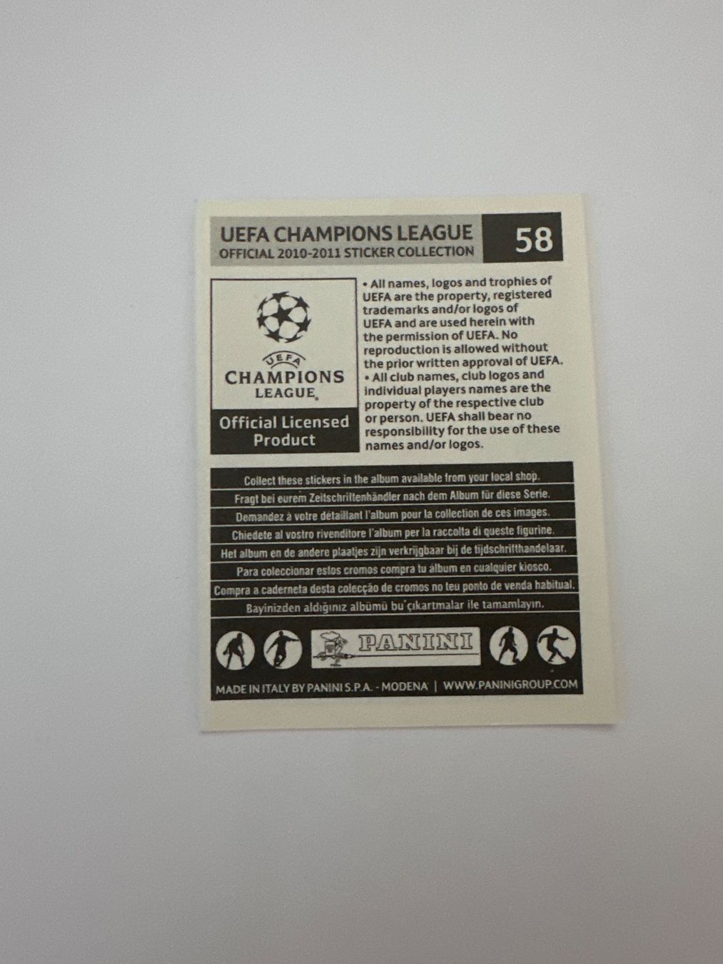 Panini UEFA Champions League 2010/11 - Nr. 58 - Bild 2