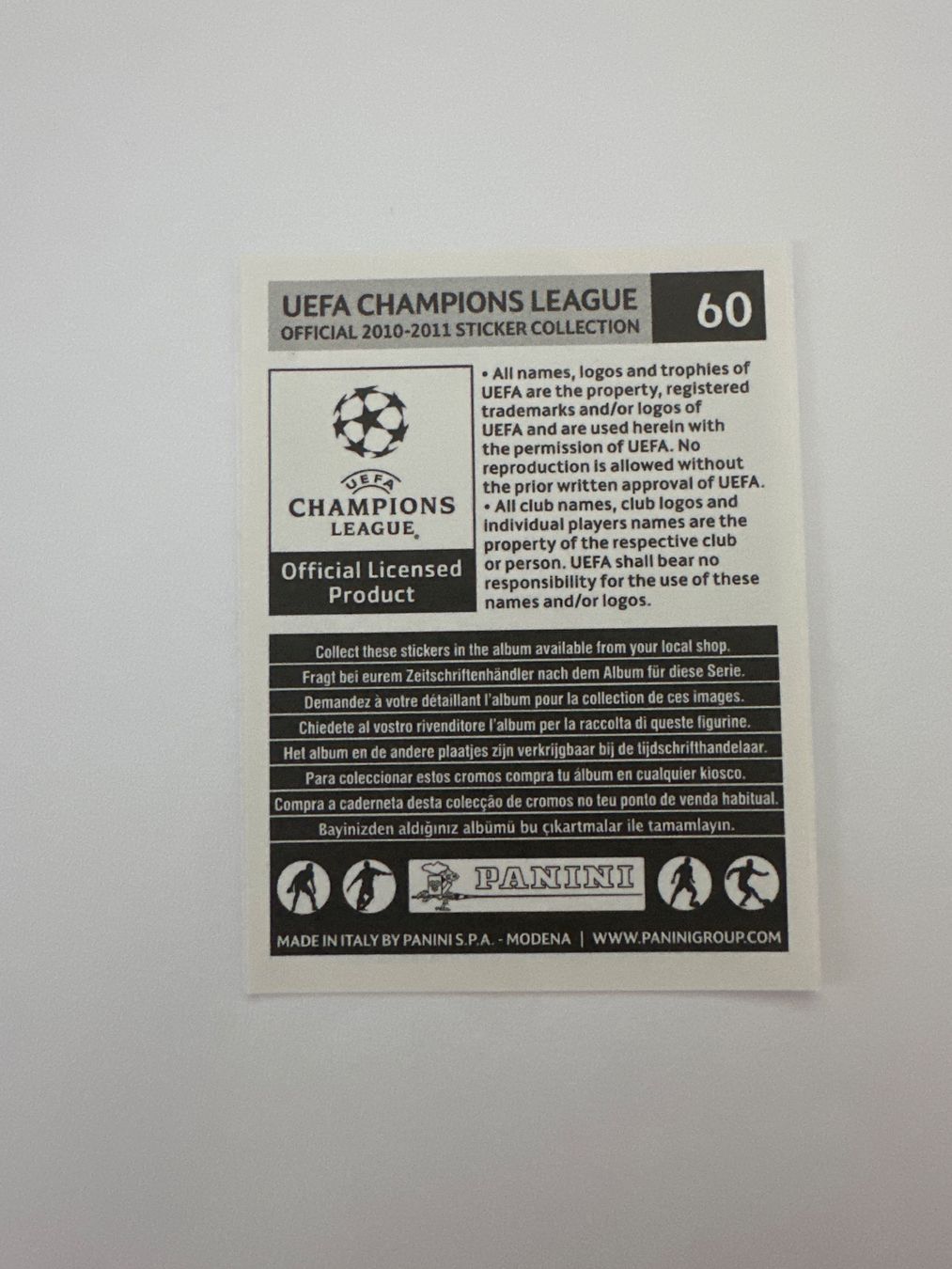 Panini UEFA Champions League 2010/11 - Nr. 60 - Bild 2