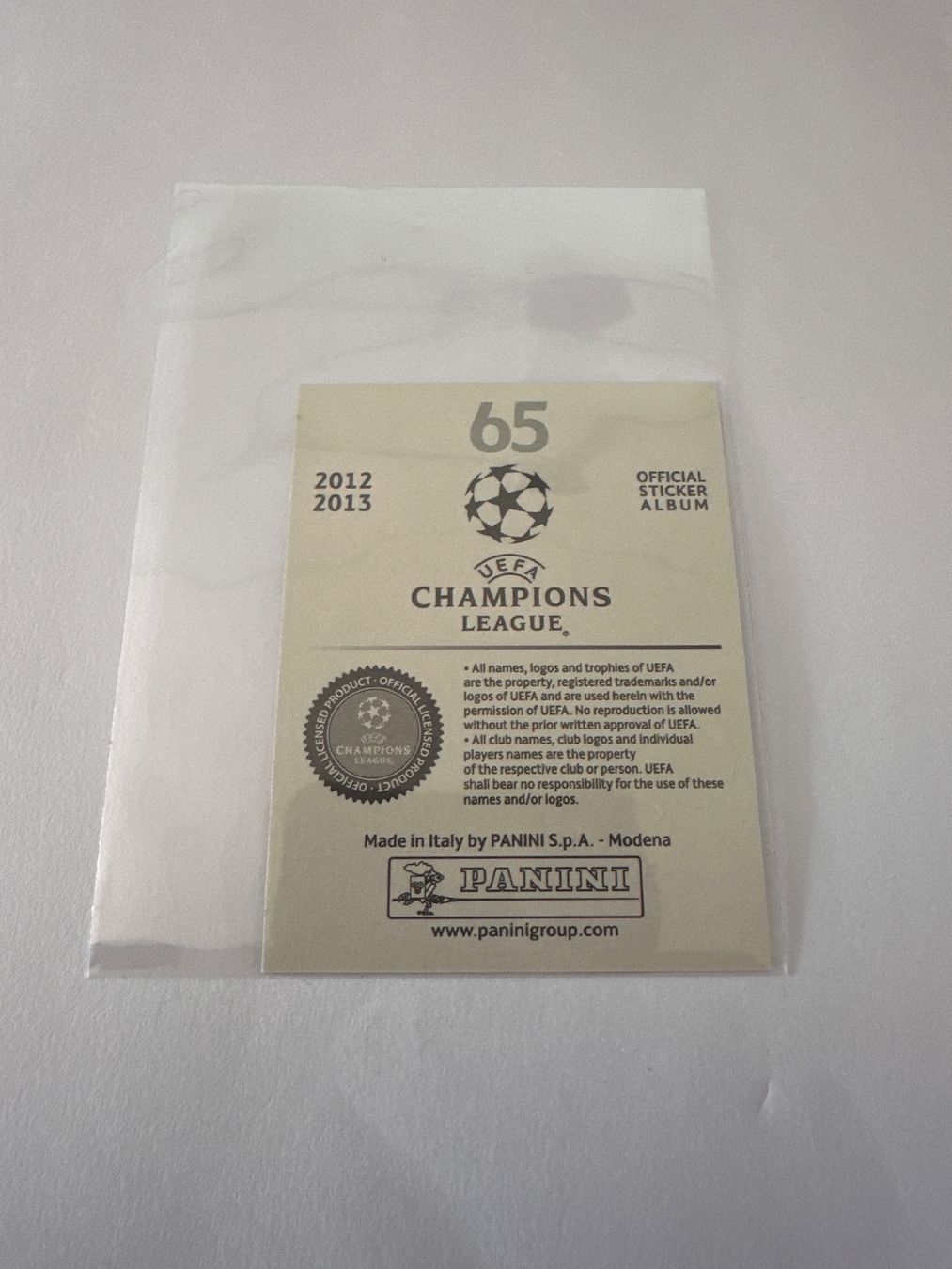 Panini UEFA Champions League 2012/13 - Nr. 65 - Bild 2