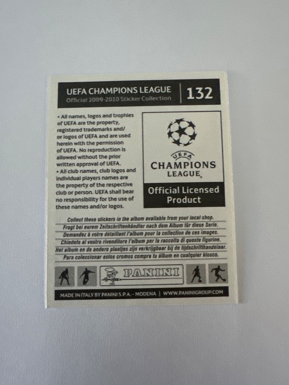 Panini UEFA Champions League 2009/10 - Nr. 132 - Bild 2