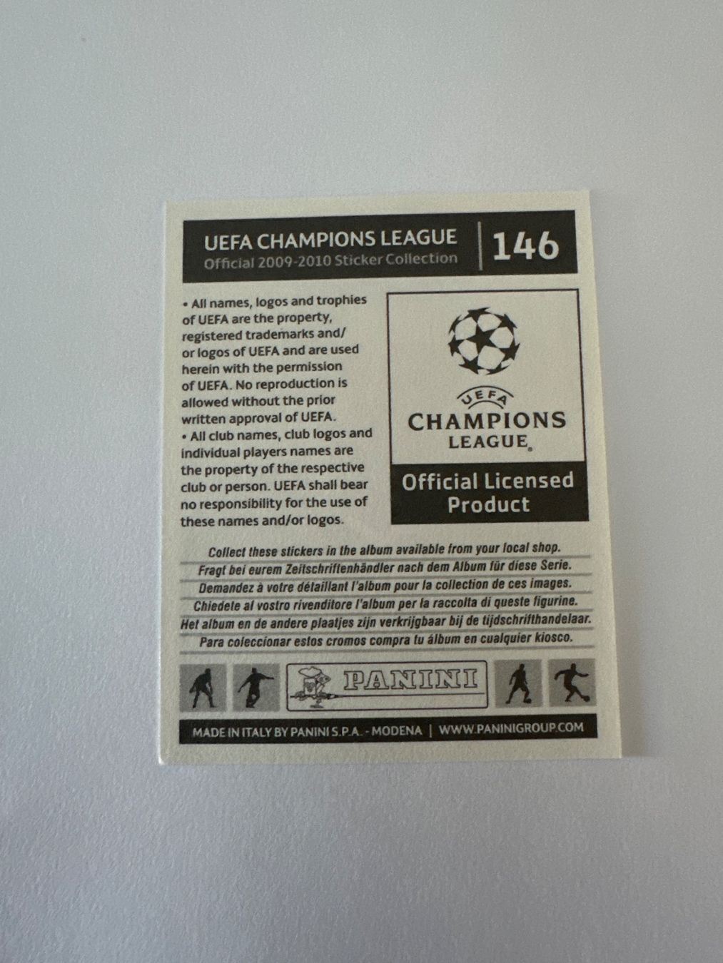 Panini UEFA Champions League 2009/10 - Nr. 146 - Bild 2
