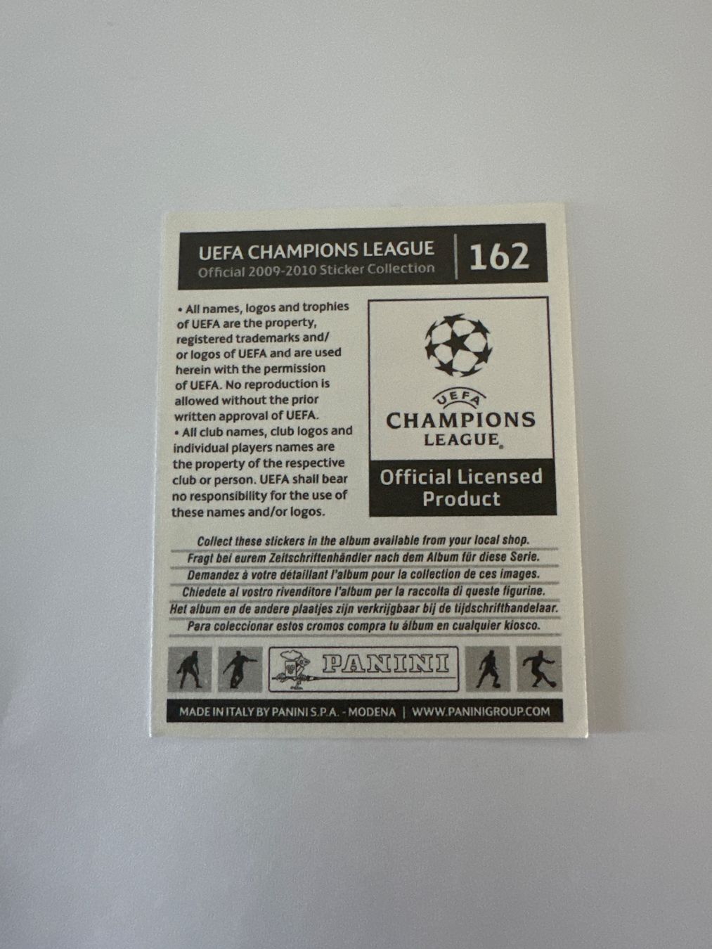 Panini UEFA Champions League 2009/10 - Nr. 162 - Bild 2