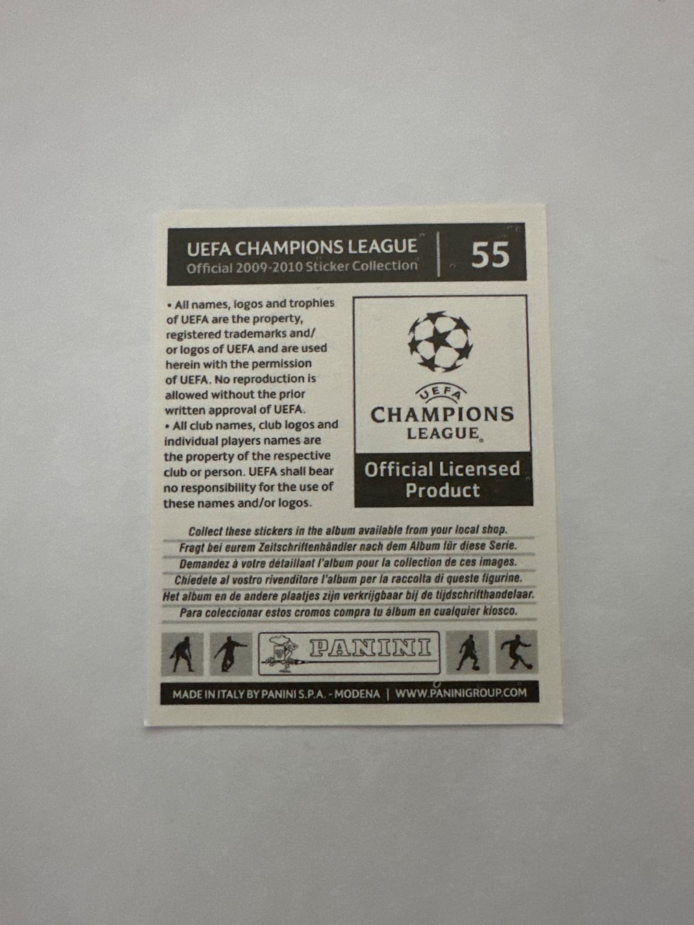 Panini UEFA Champions League 2009/10 - Nr. 55 - Bild 2