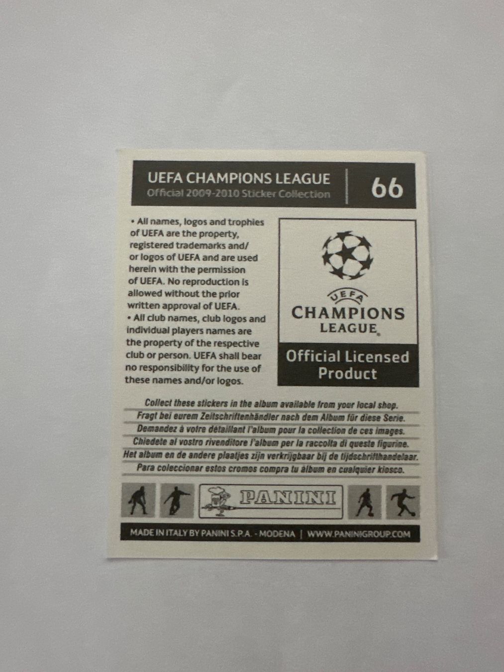 Panini UEFA Champions League 2009/10 - Nr. 66 - Bild 2