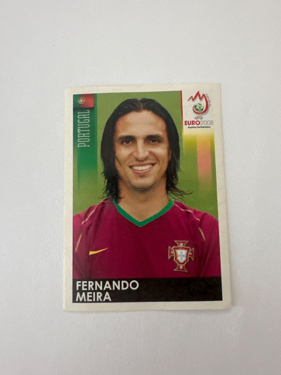 Panini UEFA EURO 2008 – Nr. 107 – Fernando Meira – Schweizer Edition – Originalfoto Vorderseite