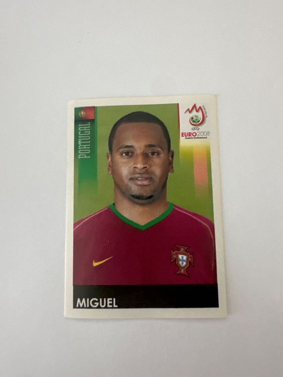 Panini UEFA EURO 2008 – Nr. 109 – Miguel – Schweizer Edition – Originalfoto Vorderseite