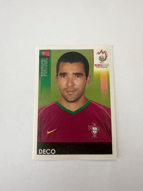 Panini UEFA EURO 2008 – Nr. 116 – Deco – Schweizer Edition – Originalfoto Vorderseite