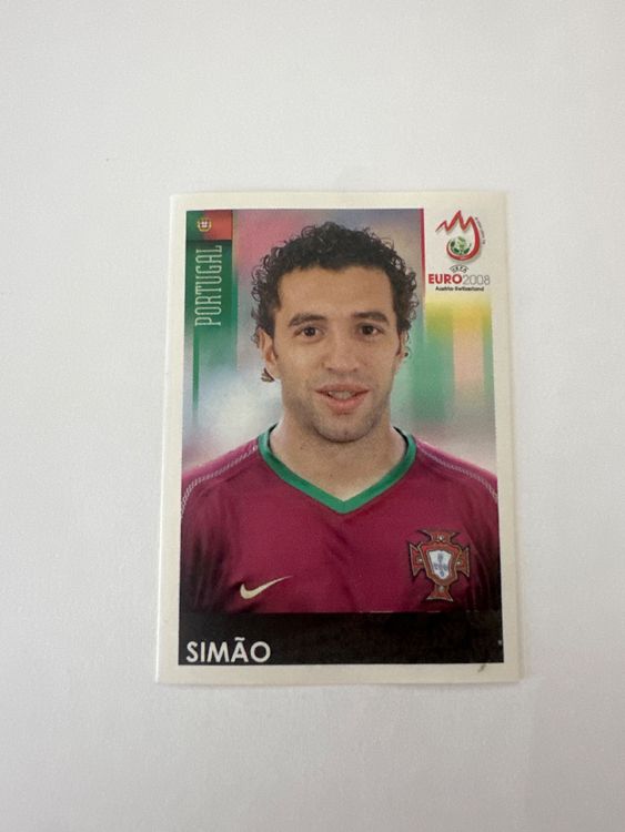 Panini UEFA EURO 2008 – Nr. 119 – Simao – Schweizer Edition – Originalfoto Vorderseite