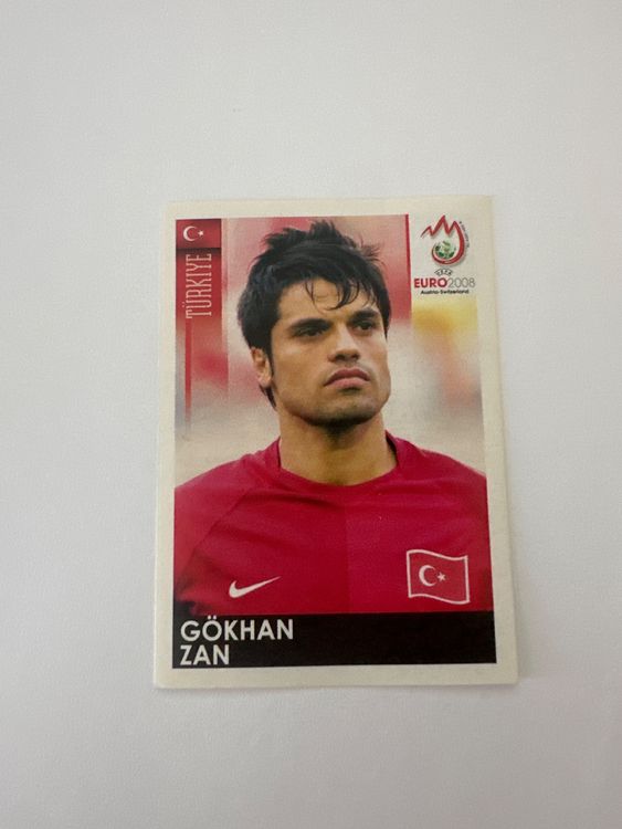 Panini UEFA EURO 2008 – Nr. 132 – Gökhan Zan – Schweizer Edition – Originalfoto Vorderseite