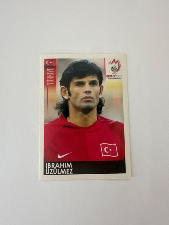 Panini UEFA EURO 2008 – Nr. 136 – Ibrahim Üzülmez – Schweizer Edition – Originalfoto Vorderseite