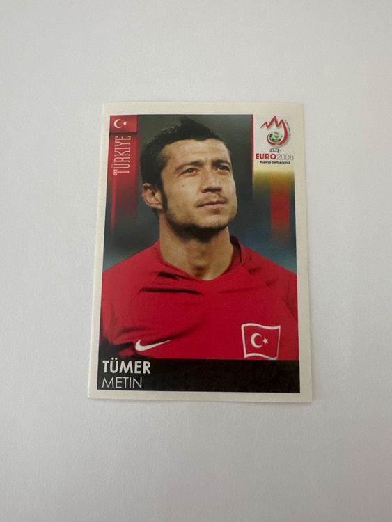 Panini UEFA EURO 2008 – Nr. 141 – Tümer Metin – Schweizer Edition – Originalfoto Vorderseite