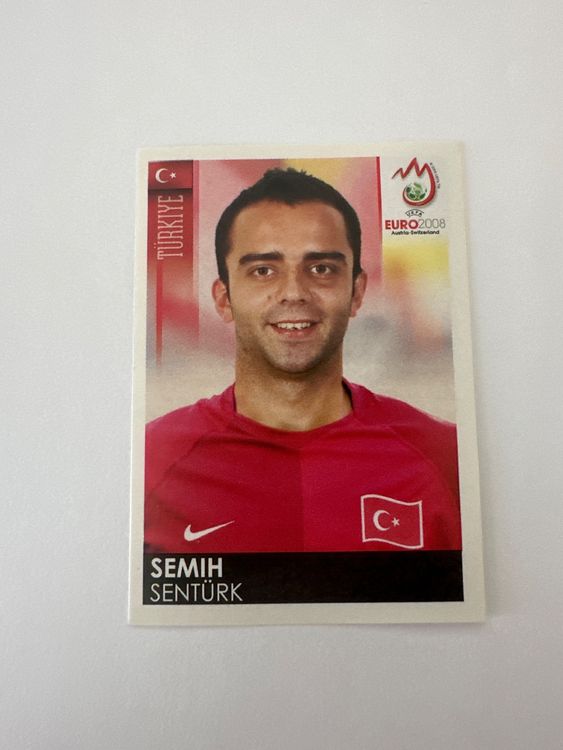 Panini UEFA EURO 2008 – Nr. 145 – Semih Sentürk – Schweizer Edition – Originalfoto Vorderseite