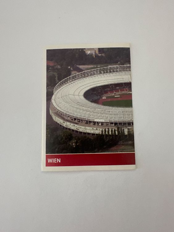 Panini UEFA EURO 2008 – Nr. 14 – Wien Stadion Teilbild – Schweizer Edition – Originalfoto Vorderseite