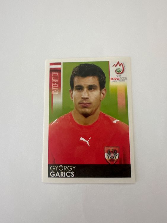 Panini UEFA EURO 2008 – Nr. 161 – György Garics – Schweizer Edition – Originalfoto Vorderseite