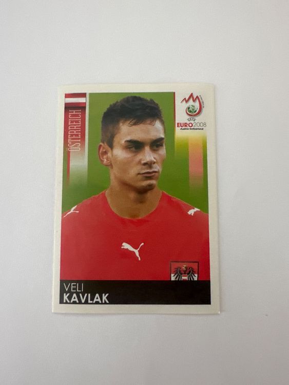 Panini UEFA EURO 2008 – Nr. 168 – Veli Kavlak – Schweizer Edition – Originalfoto Vorderseite