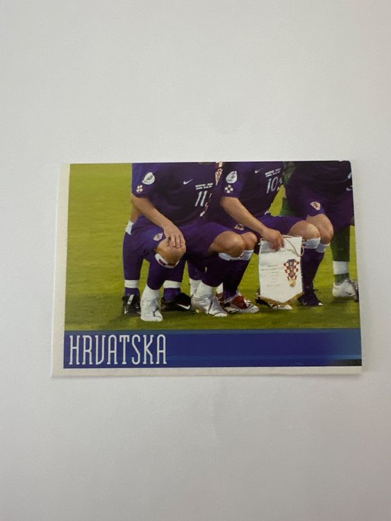 Panini UEFA EURO 2008 – Nr. 179 – Kroatien Mannschaft Teilbild unten links – Schweizer Edition – Originalfoto Vorderseite