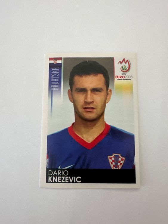 Panini UEFA EURO 2008 – Nr. 187 – Dario Knezevic – Schweizer Edition – Originalfoto Vorderseite