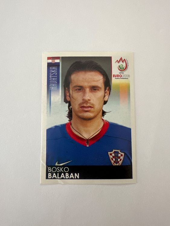 Panini UEFA EURO 2008 – Nr. 197 – Bosko Balaban – Schweizer Edition – Originalfoto Vorderseite