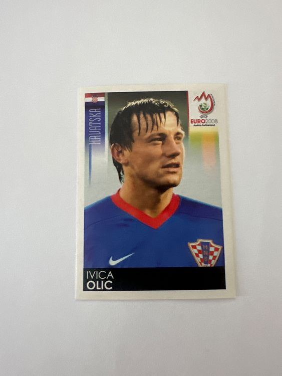 Panini UEFA EURO 2008 – Nr. 198 – Ivica Olic – Schweizer Edition – Originalfoto Vorderseite