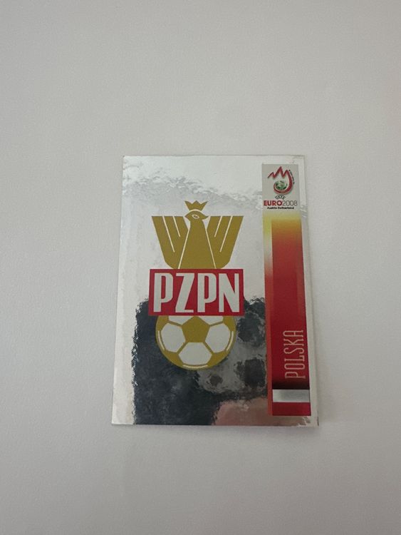 Panini UEFA EURO 2008 – Nr. 233 – Polen Logo – Schweizer Edition – Originalfoto Vorderseite