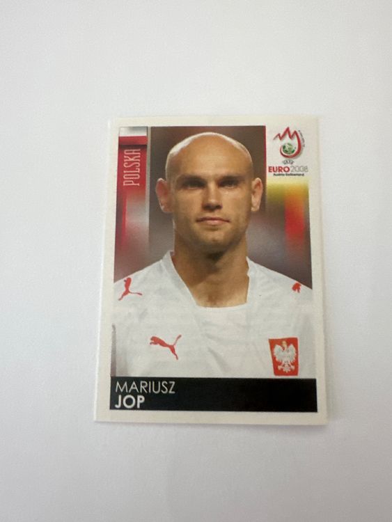 Panini UEFA EURO 2008 – Nr. 236 – Mariusz Jop – Schweizer Edition – Originalfoto Vorderseite