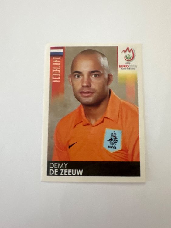 Panini UEFA EURO 2008 – Nr. 266 – Demy De Zeeuw – Schweizer Edition – Originalfoto Vorderseite