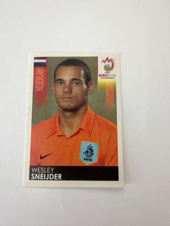 Panini UEFA EURO 2008 – Nr. 269 – Wesley Sneijder – Schweizer Edition – Originalfoto Vorderseite