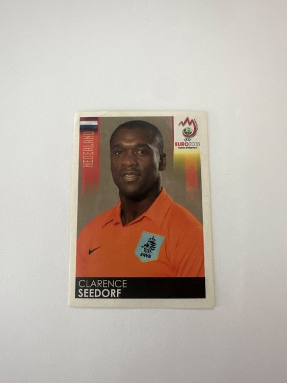 Panini UEFA EURO 2008 – Nr. 270 – Clarence Seedorf – Schweizer Edition – Originalfoto Vorderseite