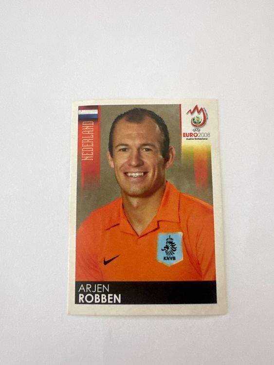 Panini UEFA EURO 2008 – Nr. 271 – Arjen Robben – Schweizer Edition – Originalfoto Vorderseite