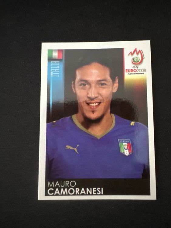 Panini UEFA EURO 2008 – Nr. 299 – Mauro Camoranesi – Südamerika-Version – Originalfoto Vorderseite