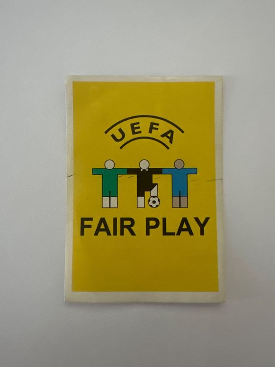 Panini UEFA EURO 2008 – Nr. 2 – UEFA Fair Play – Schweizer Edition – Originalfoto Vorderseite