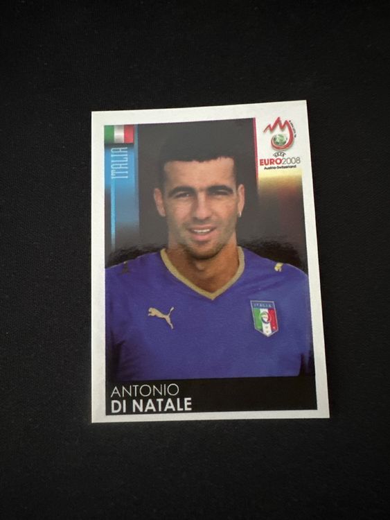 Panini UEFA EURO 2008 – Nr. 302 – Antonio Di Natale – Südamerika-Version – Originalfoto Vorderseite