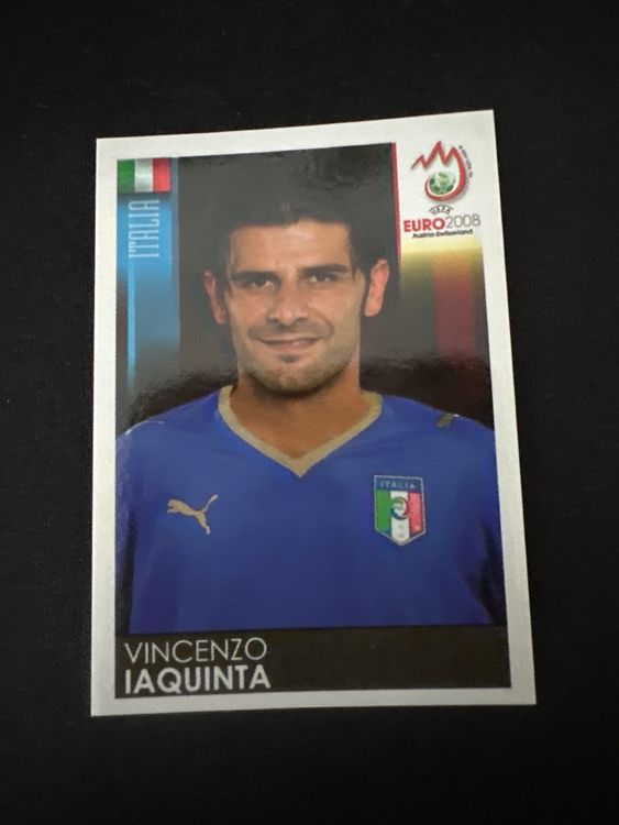 Panini UEFA EURO 2008 – Nr. 304 – Vincenzo Iaquinta – Südamerika-Version – Originalfoto Vorderseite