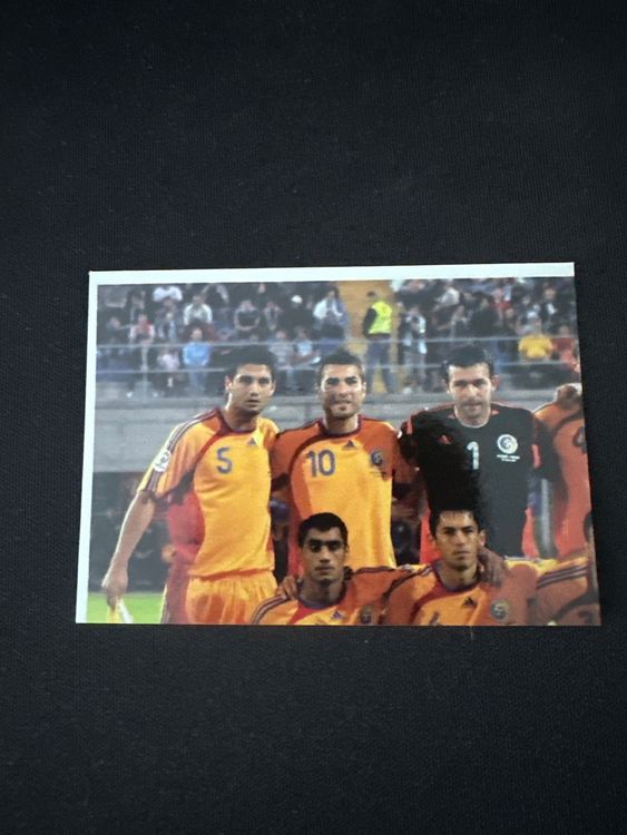 Panini UEFA EURO 2008 – Nr. 307 – Rumänien Mannschaft Teilbild oben links – Südamerika-Version – Originalfoto Vorderseite