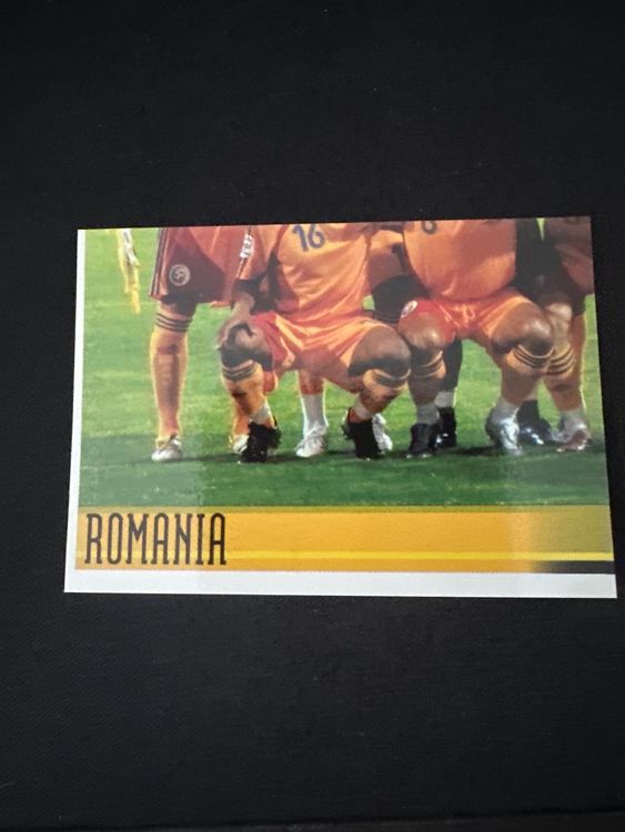 Panini UEFA EURO 2008 – Nr. 309 – Rumänien Mannschaft Teilbild unten links – Südamerika-Version – Originalfoto Vorderseite