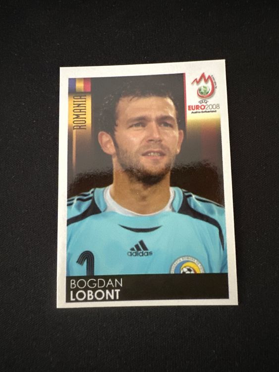 Panini UEFA EURO 2008 – Nr. 312 – Bogdan Lobont – Südamerika-Version – Originalfoto Vorderseite