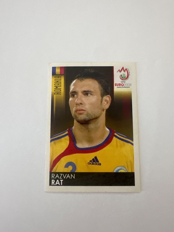 Panini UEFA EURO 2008 – Nr. 314 – Razvan Rat – Schweizer Edition – Originalfoto Vorderseite