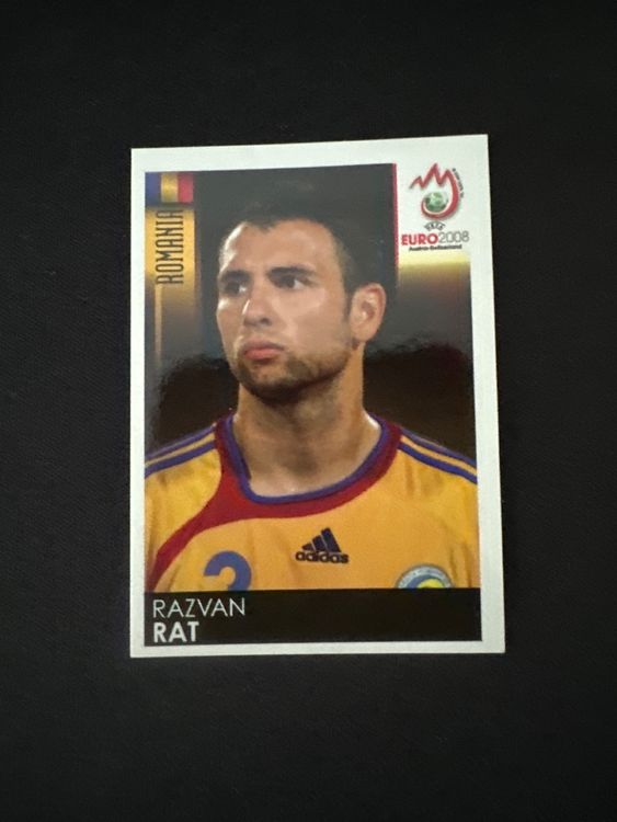 Panini UEFA EURO 2008 – Nr. 314 – Razvan Rat – Südamerika-Version – Originalfoto Vorderseite