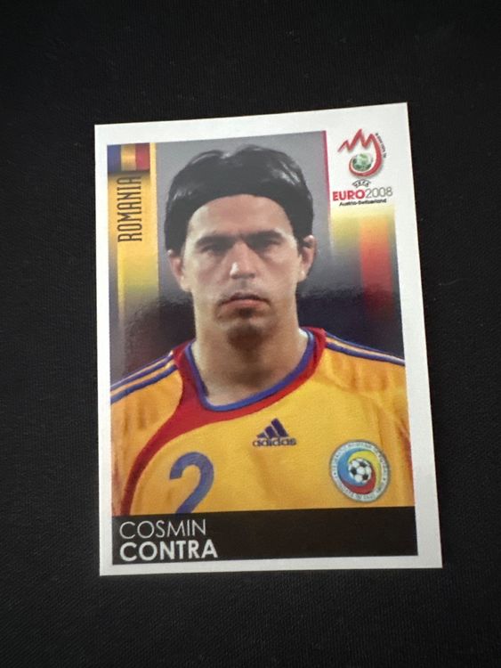 Panini UEFA EURO 2008 – Nr. 316 – Cosmin Contra – Südamerika-Version – Originalfoto Vorderseite