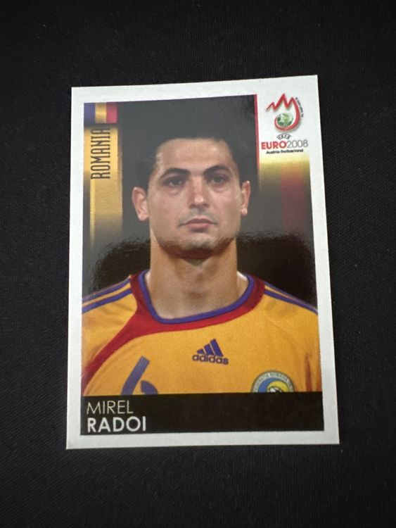 Panini UEFA EURO 2008 – Nr. 317 – Mirel Radoi – Südamerika-Version – Originalfoto Vorderseite