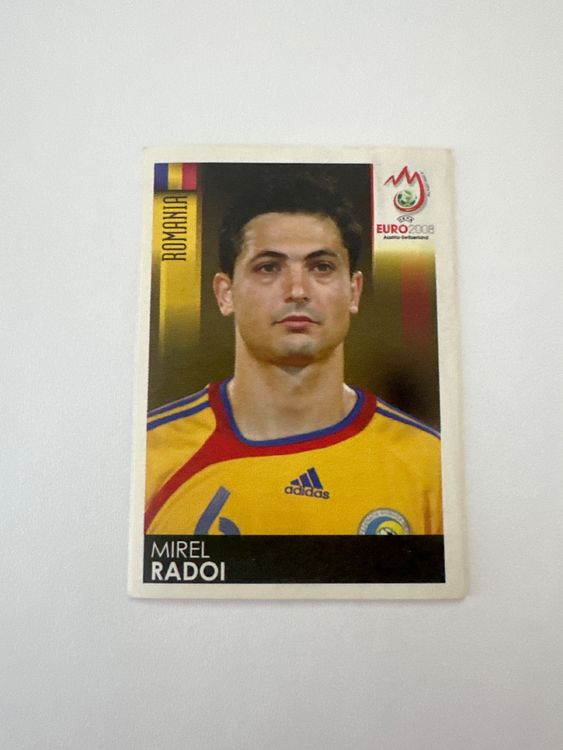 Panini UEFA EURO 2008 – Nr. 317 – Mirel Radoi – Schweizer Edition – Originalfoto Vorderseite