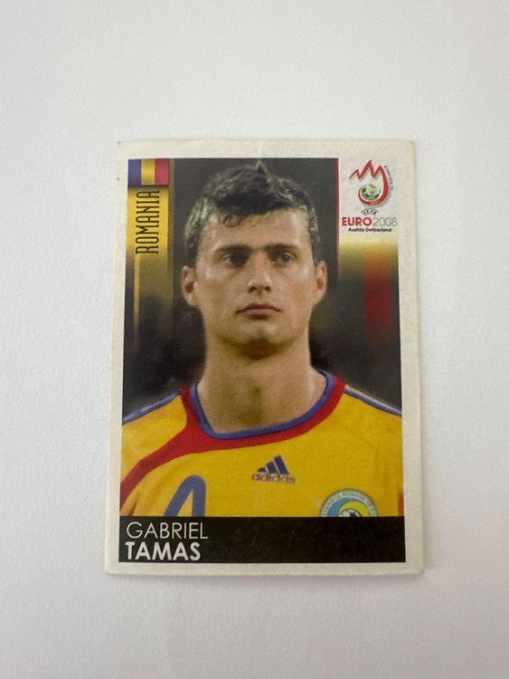 Panini UEFA EURO 2008 – Nr. 318 – Gabriel Tamas – Schweizer Edition – Originalfoto Vorderseite