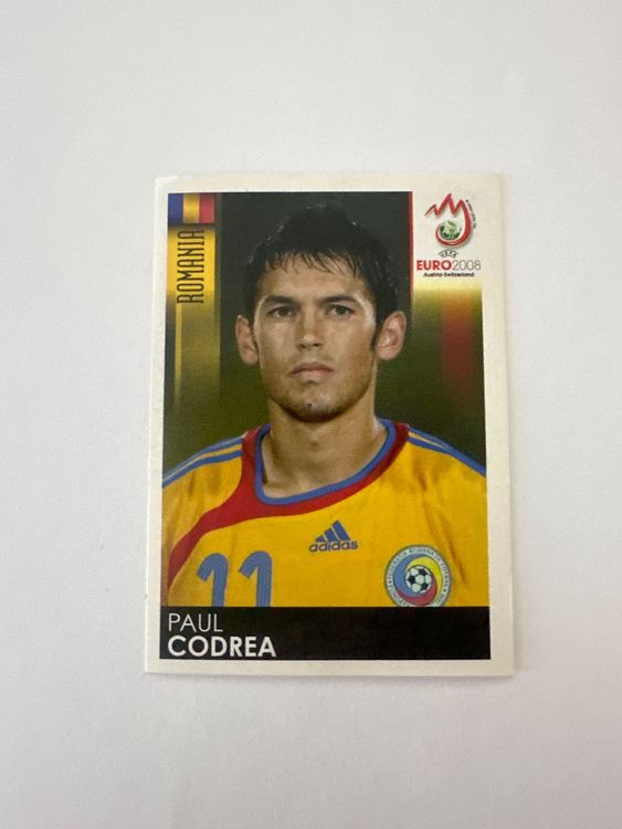 Panini UEFA EURO 2008 – Nr. 320 – Paul Codrea – Schweizer Edition – Originalfoto Vorderseite