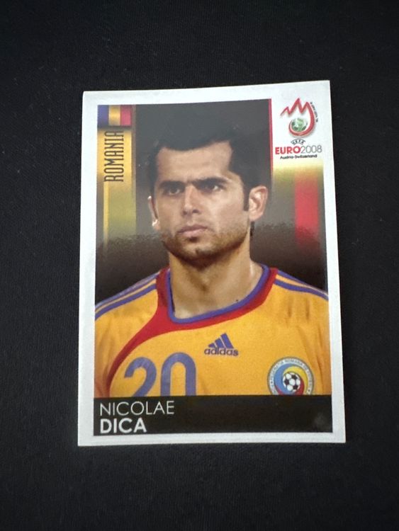 Panini UEFA EURO 2008 – Nr. 326 – Nicolae Dica – Südamerika-Version – Originalfoto Vorderseite