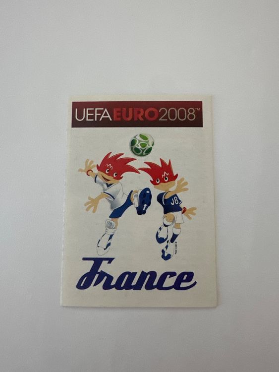 Panini UEFA EURO 2008 – Nr. 332 – Frankreich Maskottchen – Schweizer Edition – Originalfoto Vorderseite