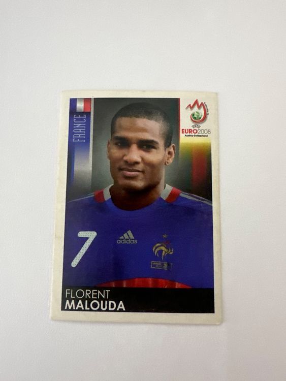 Panini UEFA EURO 2008 – Nr. 350 – Florent Malouda – Schweizer Edition – Originalfoto Vorderseite