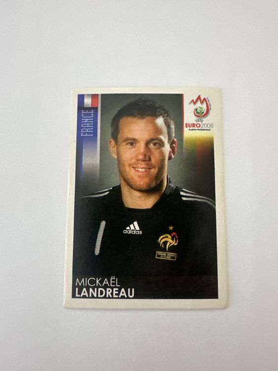 Panini UEFA EURO 2008 – Nr. 357 – Mickaël Landreau – Schweizer Edition – Originalfoto Vorderseite