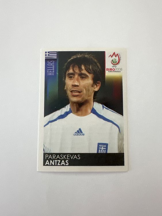 Panini UEFA EURO 2008 – Nr. 369 – Paraskevas Antzas – Schweizer Edition – Originalfoto Vorderseite