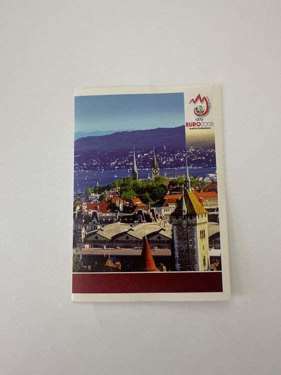 Panini UEFA EURO 2008 – Nr. 37 – Zürich Stadtansicht Teilbild – Schweizer Edition – Originalfoto Vorderseite