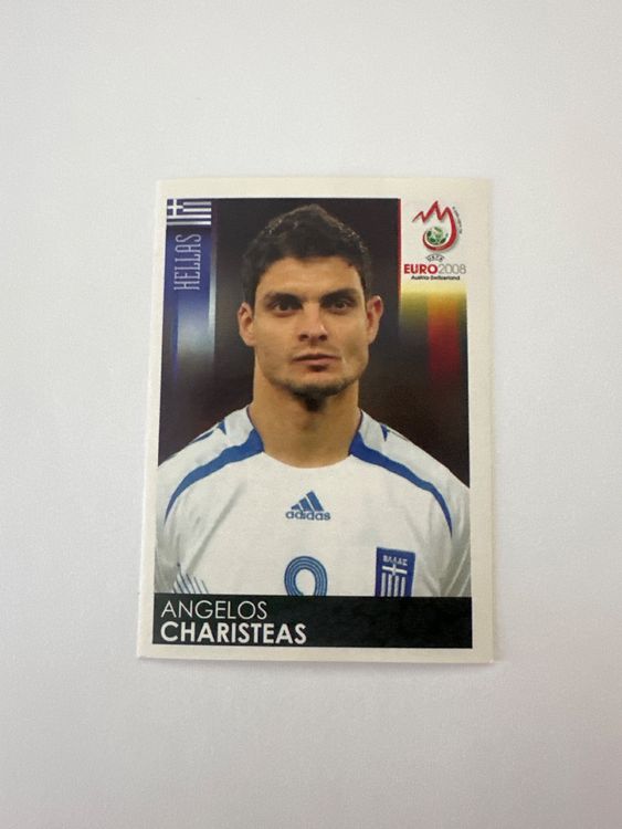 Panini UEFA EURO 2008 – Nr. 382 – Angelos Charisteas – Schweizer Edition – Originalfoto Vorderseite